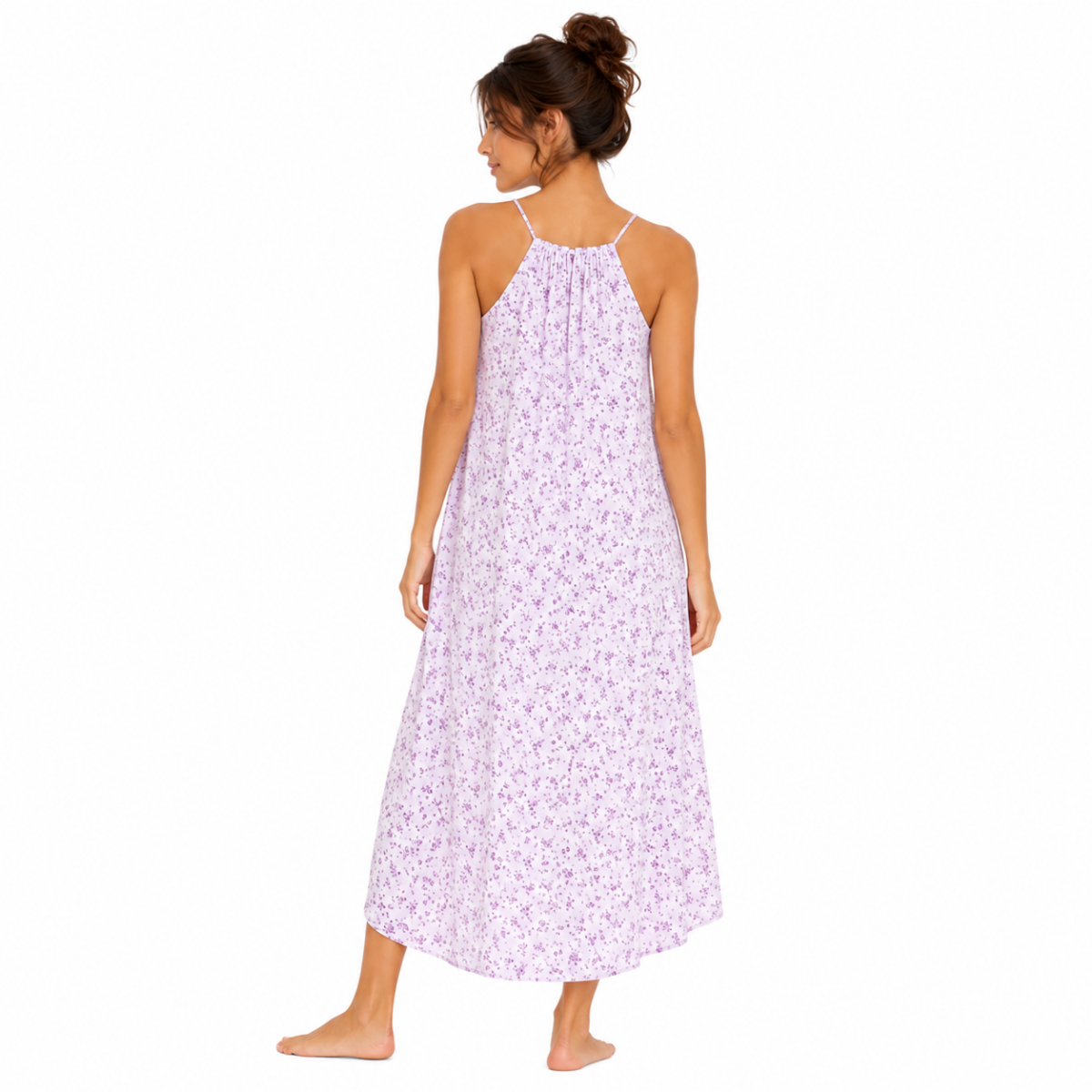 Women's Lavender Halter Summer Dress