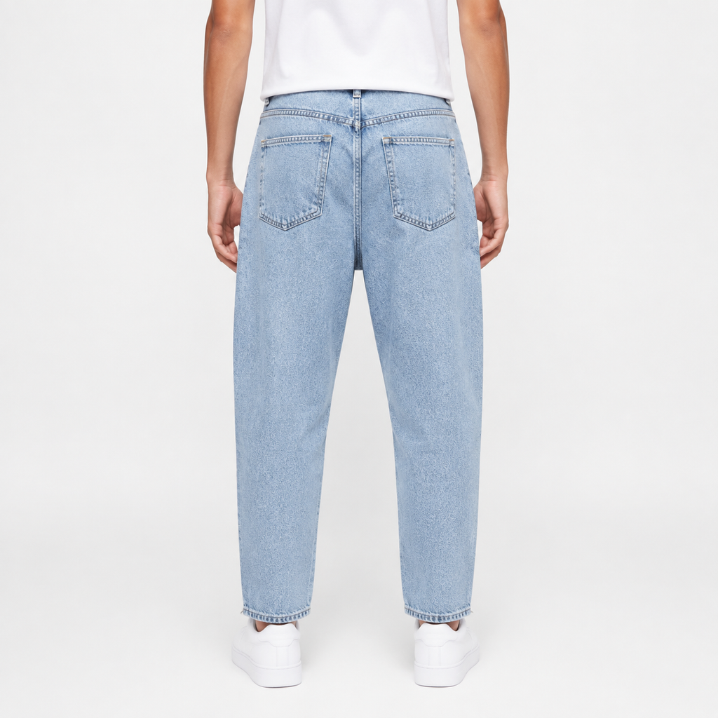 Light Wash Wide Barrel Jeans