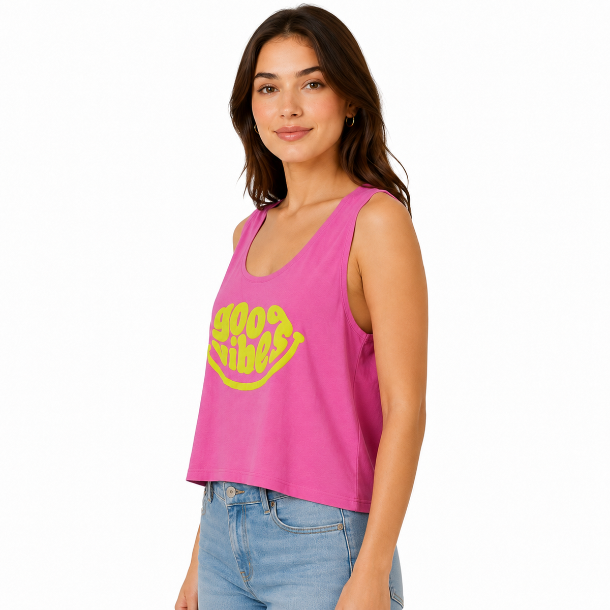 Women's Plain Fuchsia Pink Top