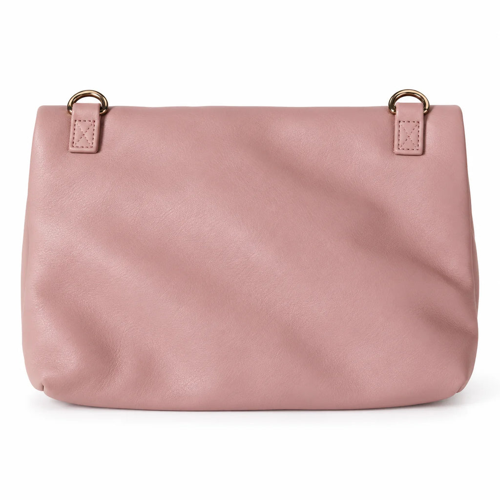 Pink Shoulder Bag with Gold Chain