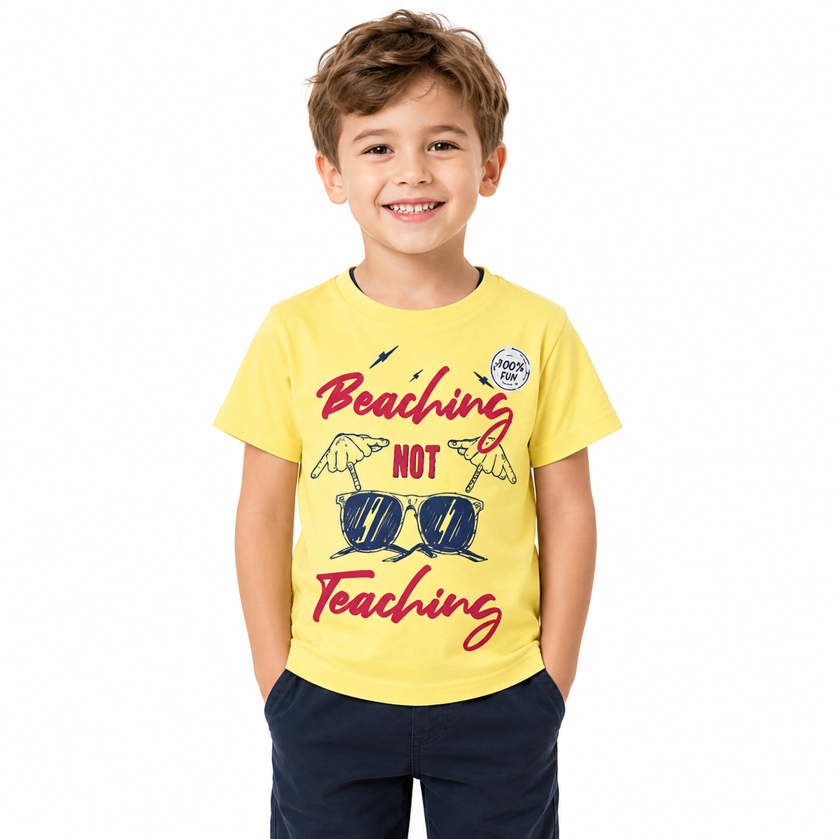 Kids' yellow summer t-shirt