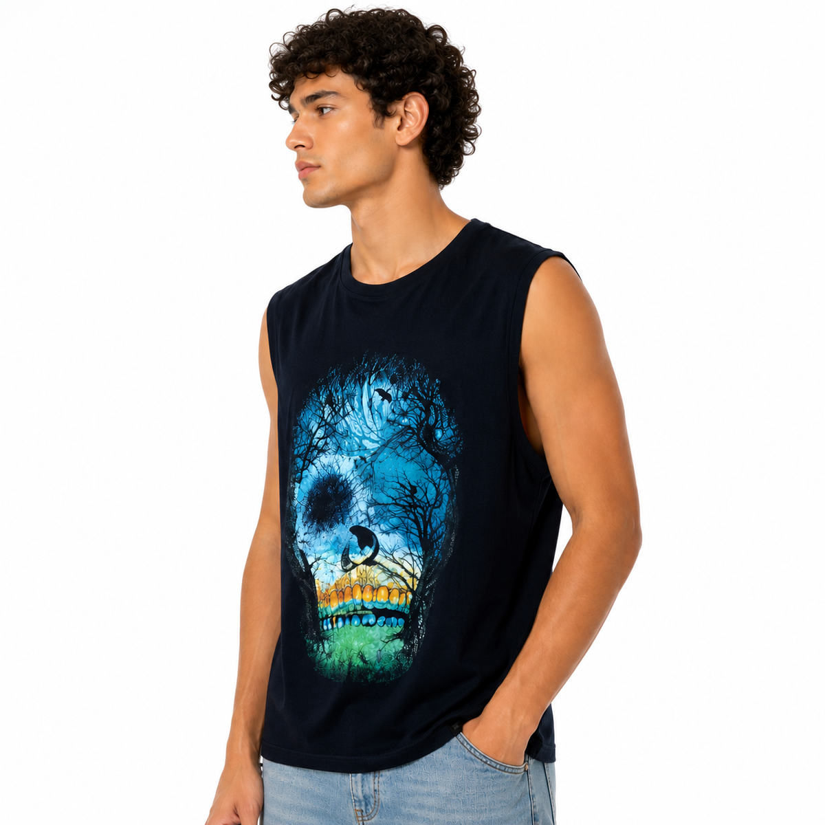 Blue skull t-shirt