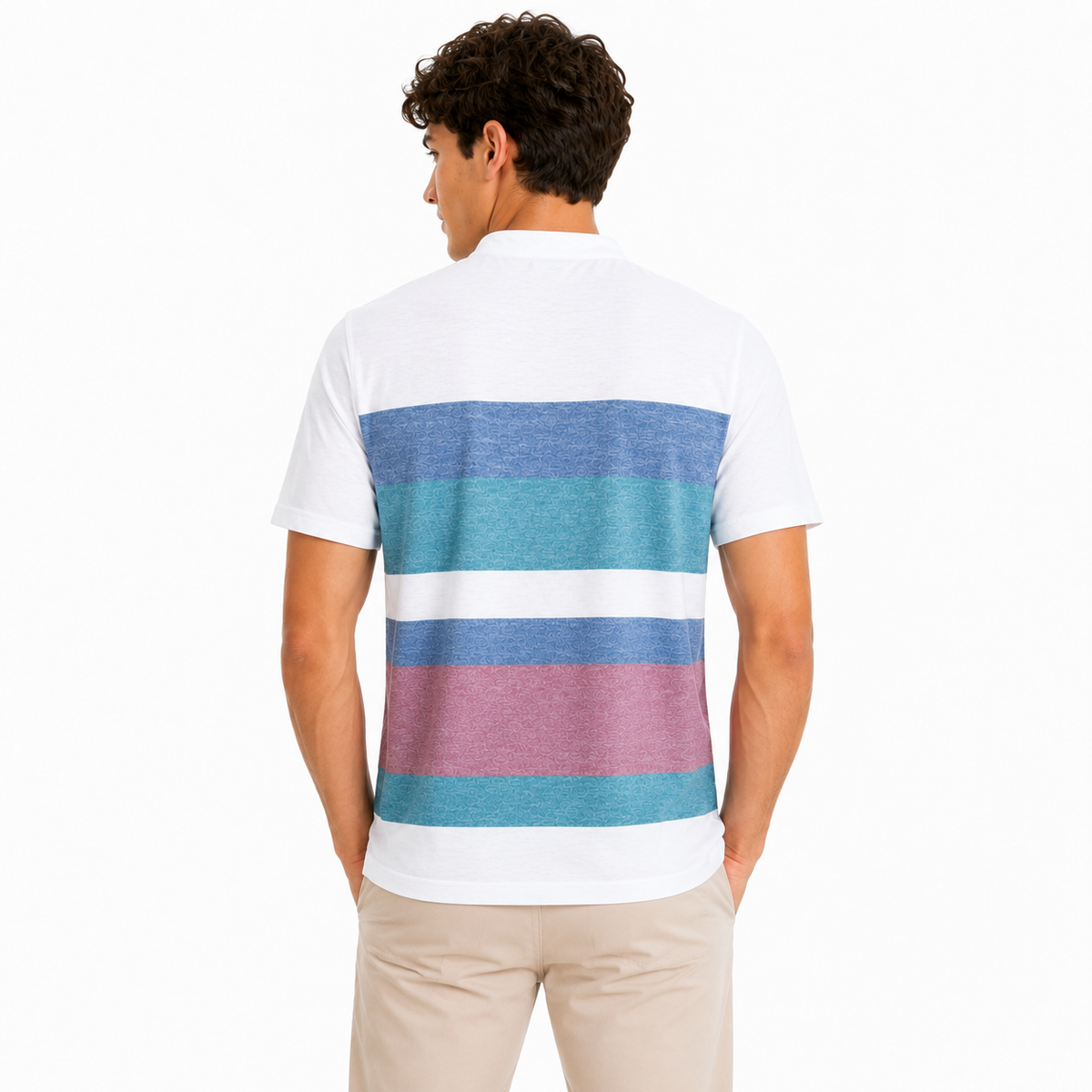 Striped Henley T-shirt