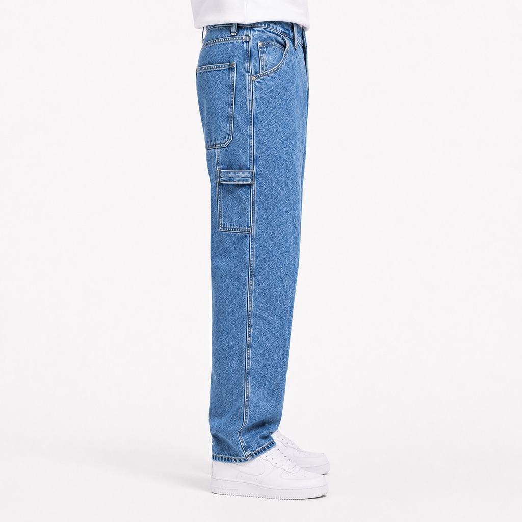 Blue Baggy Carpenter Jeans