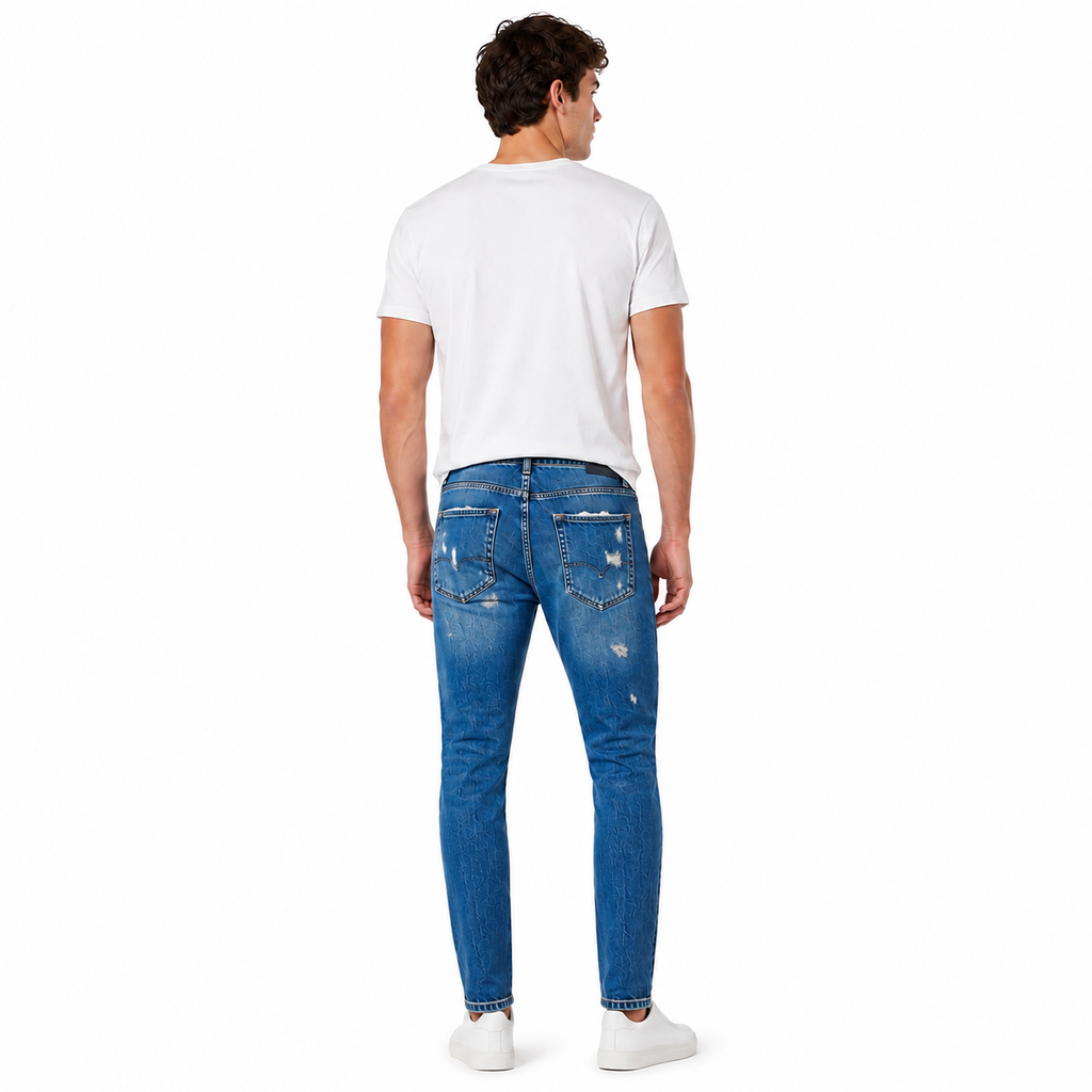 Blue jeans, youthful style