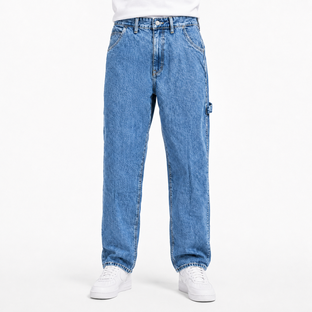 Blue Baggy Carpenter Jeans