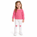 Girls' Pink Set with Hearts
