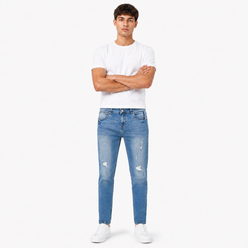 Modern Skinny Ripped Jeans