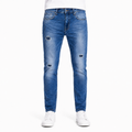 Blue Skinny Ripped Jeans