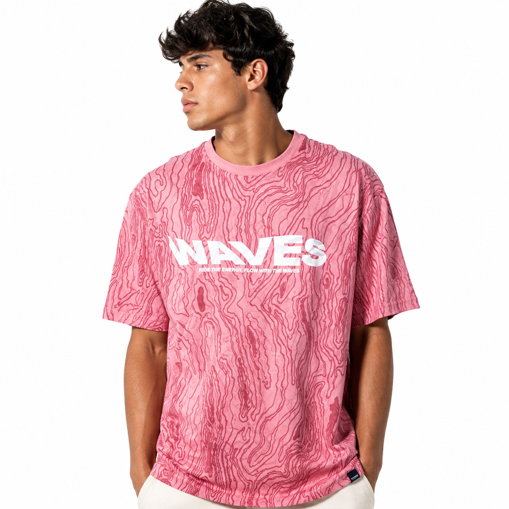 Pink Waves T-Shirt