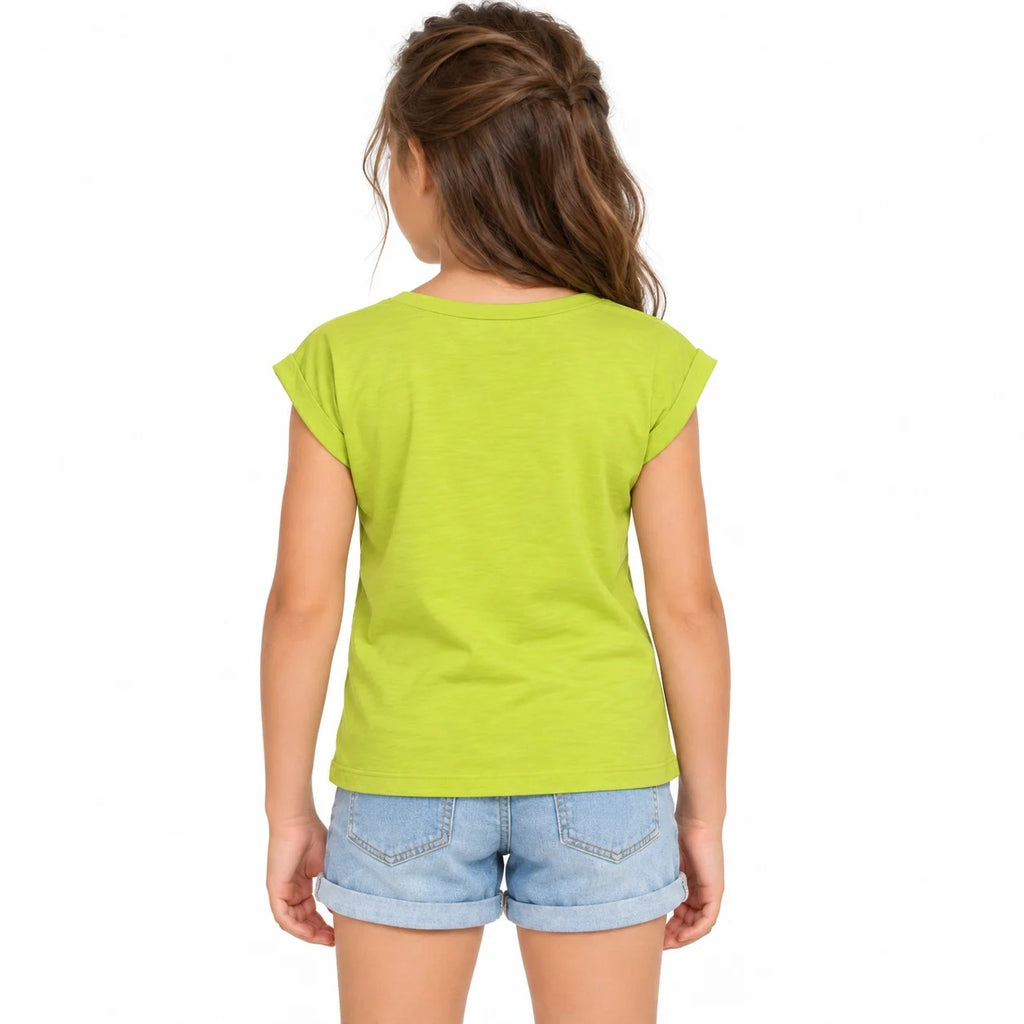 Girls' Avocado Green T-Shirt