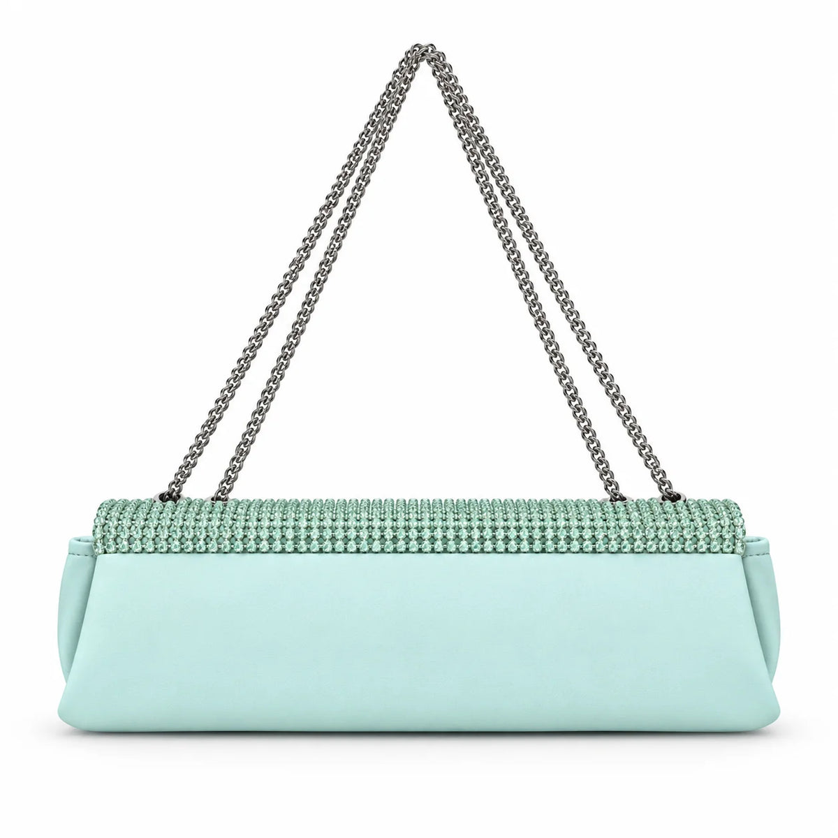 Elegant Mint Studded Shoulder Bag