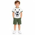 Boys' Green Printed Set