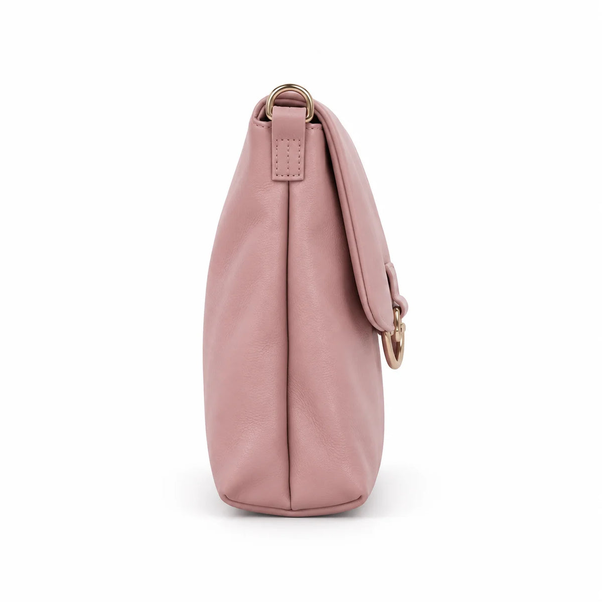 Pink Shoulder Bag with Gold Chain