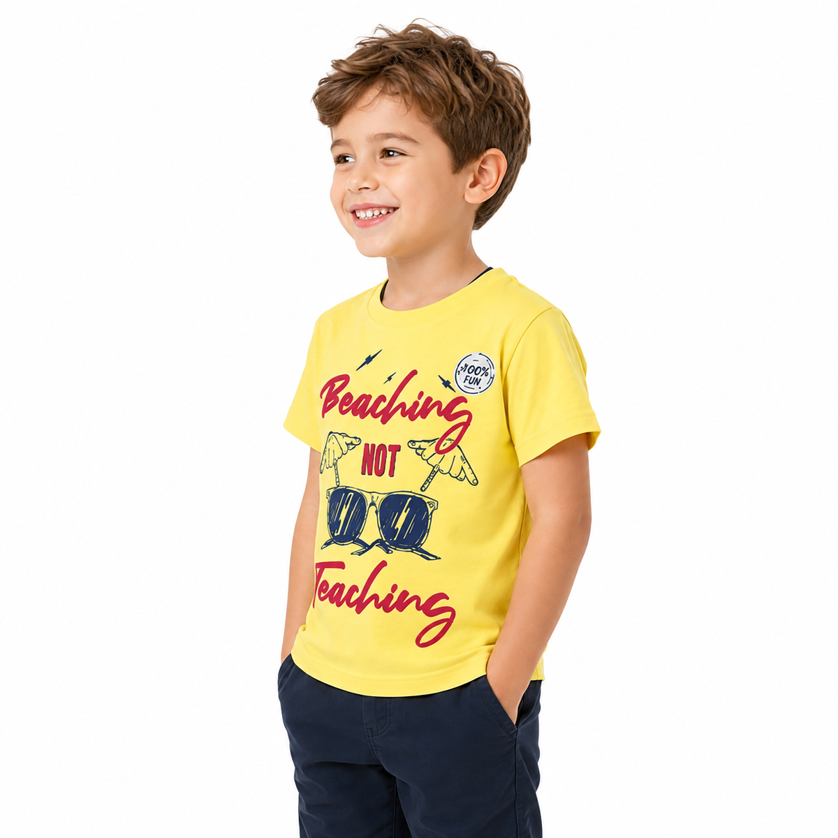 Kids' yellow summer t-shirt
