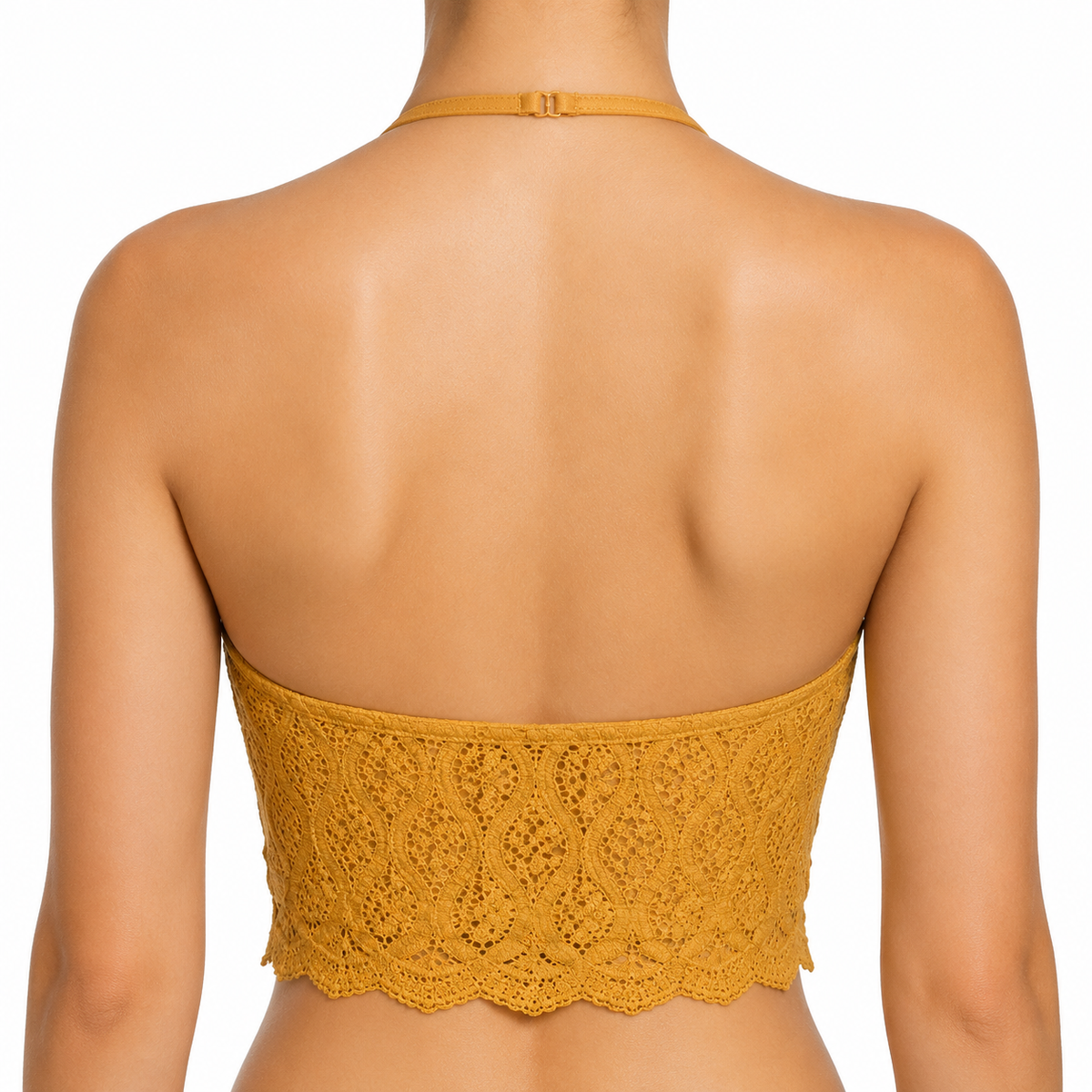 Gold Lace Halter Top