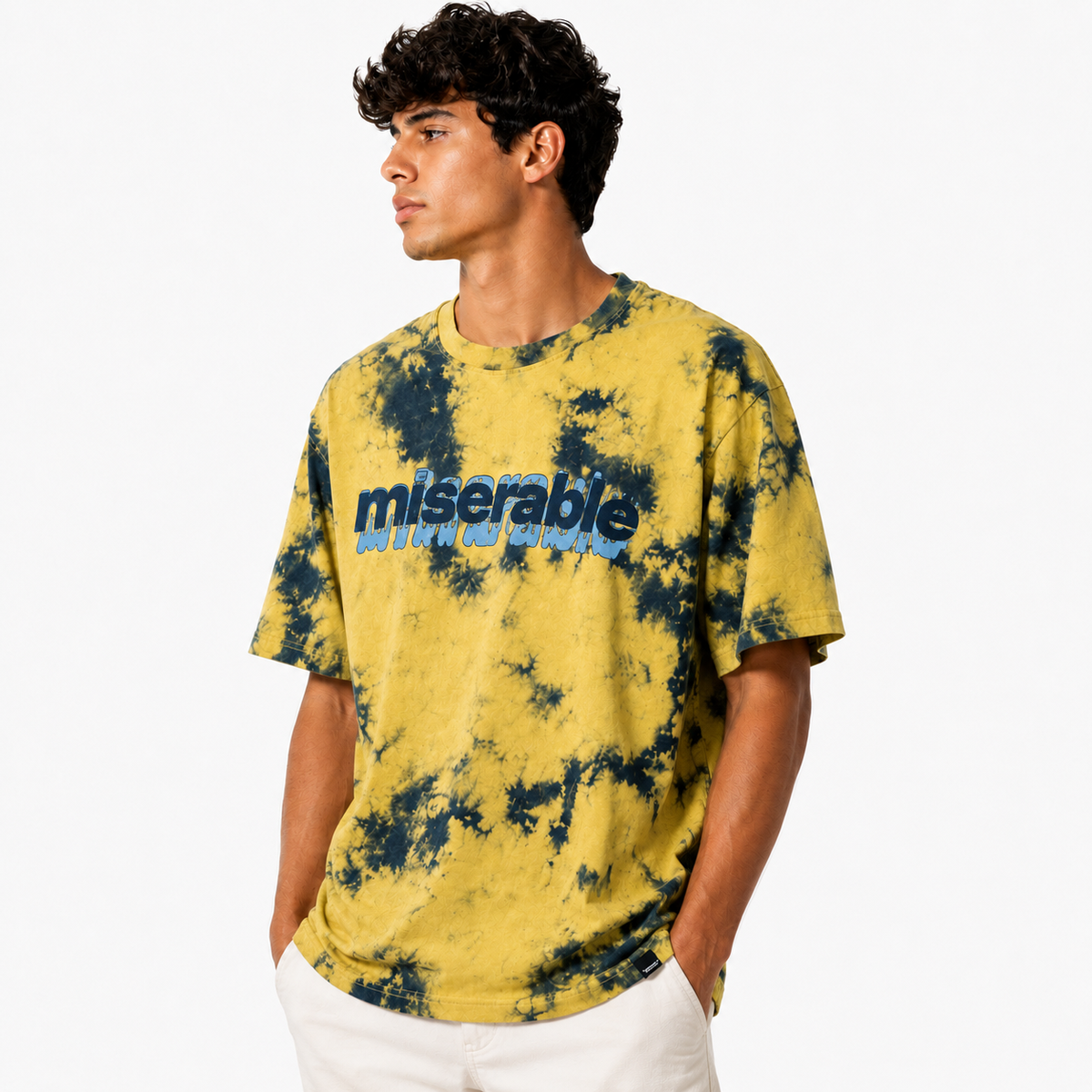 Speckled yellow t-shirt