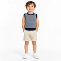 Kids' Navy and White Striped Vest