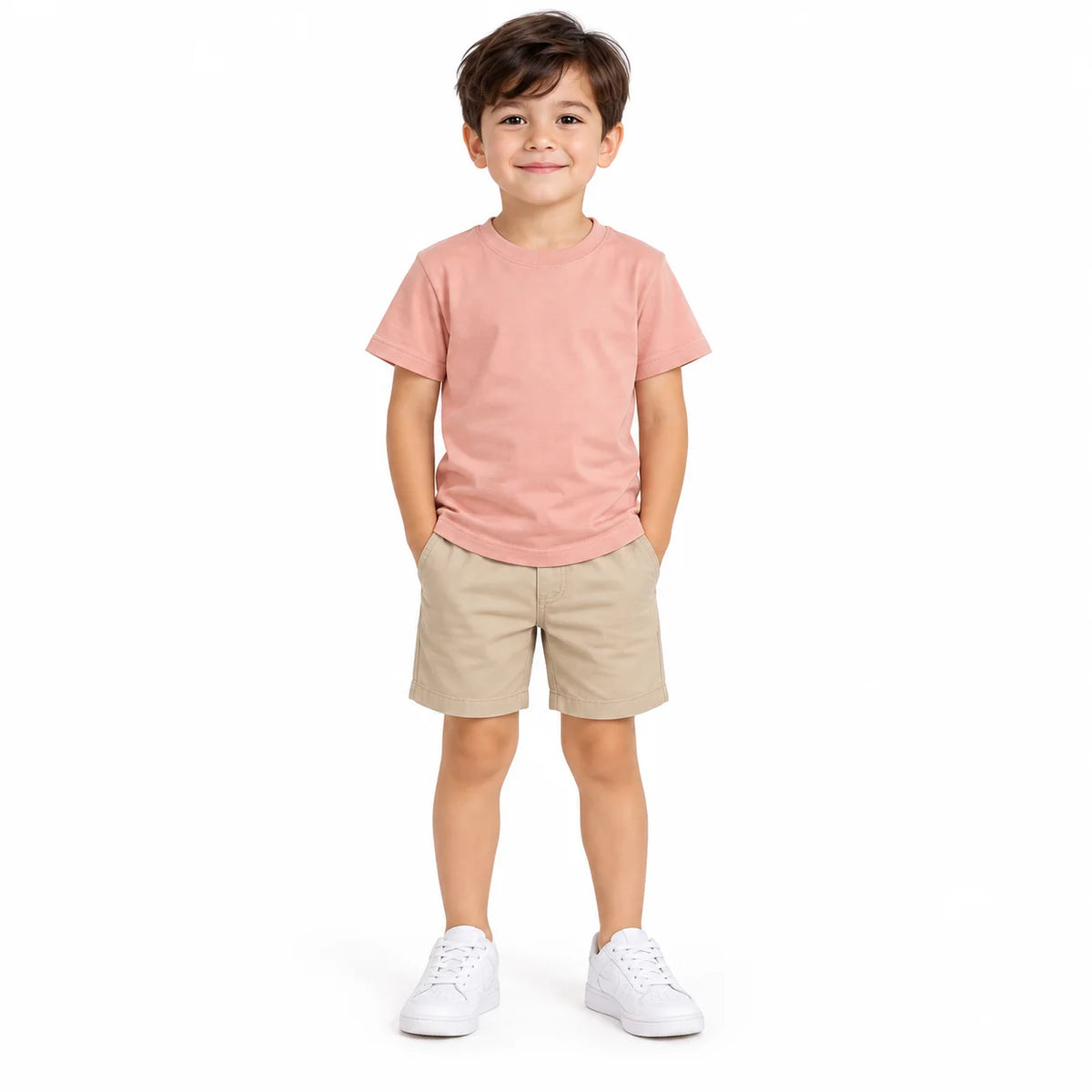 Kids' Soft Plain Pink T-Shirt