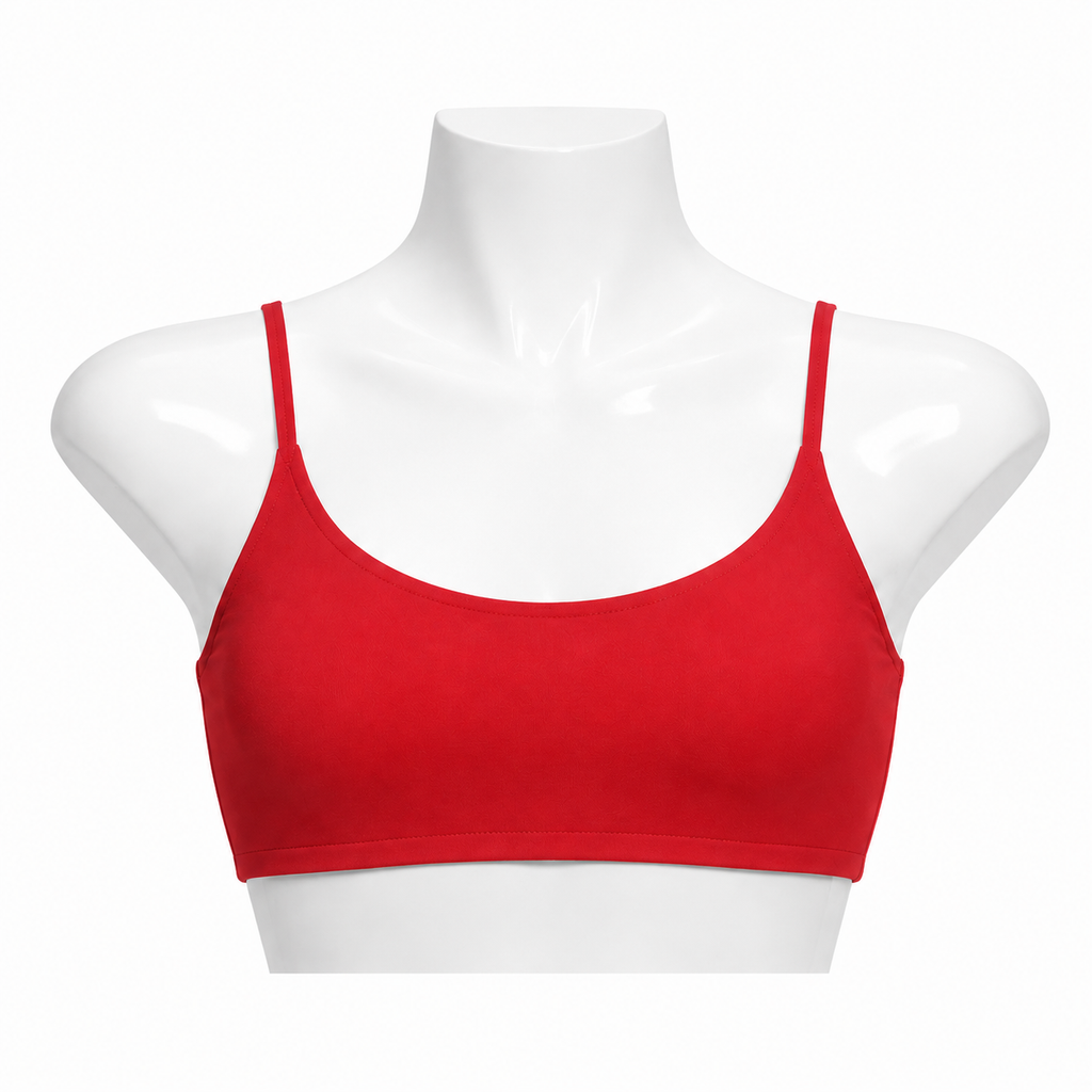 Stylish red sports bra