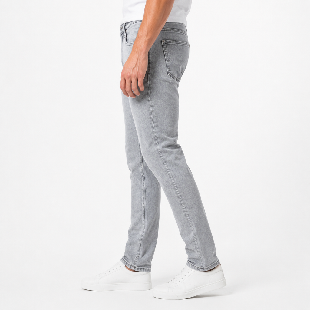 Light Grey Slim-Fit Jeans