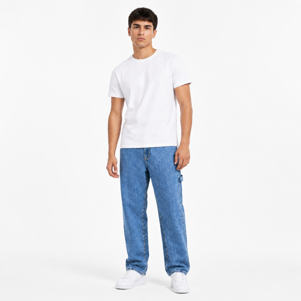 Blue Baggy Carpenter Jeans