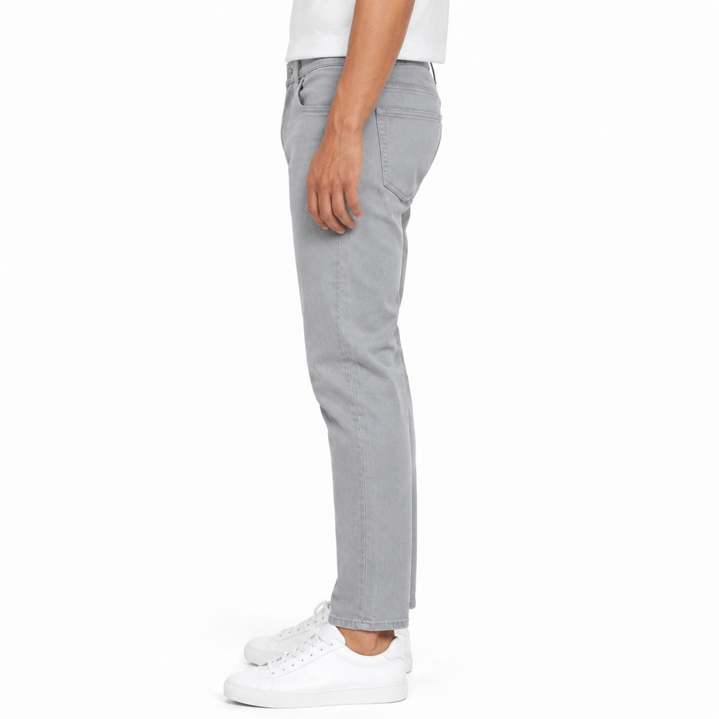 Light Grey Slim-Fit Jeans
