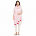 INSIDE Pink Scarf with Tassels