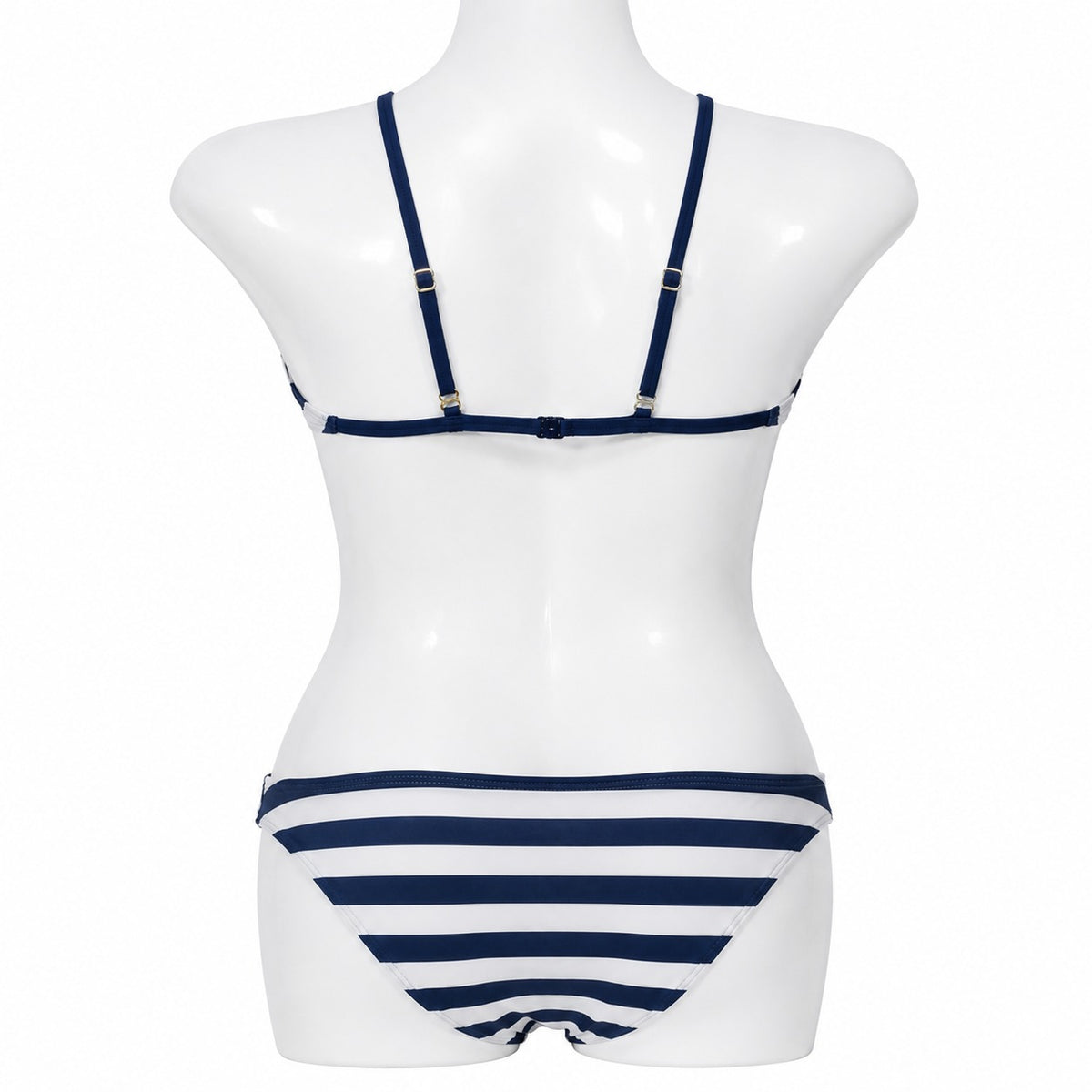 Stylish navy striped bikini