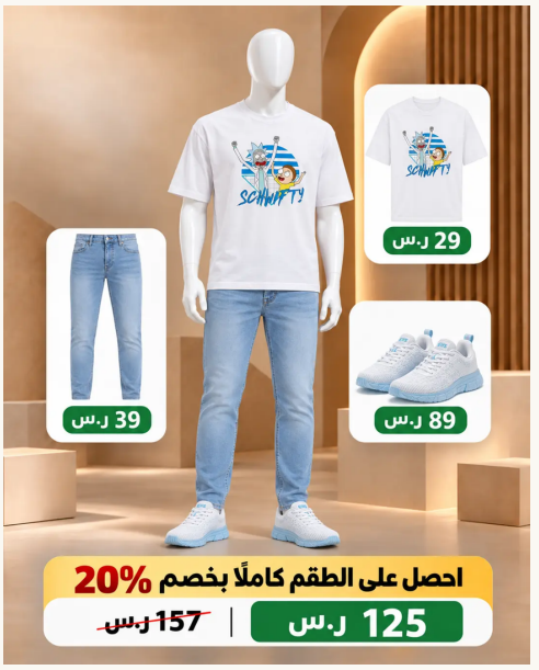 طقم صيفي كاجوال مريح