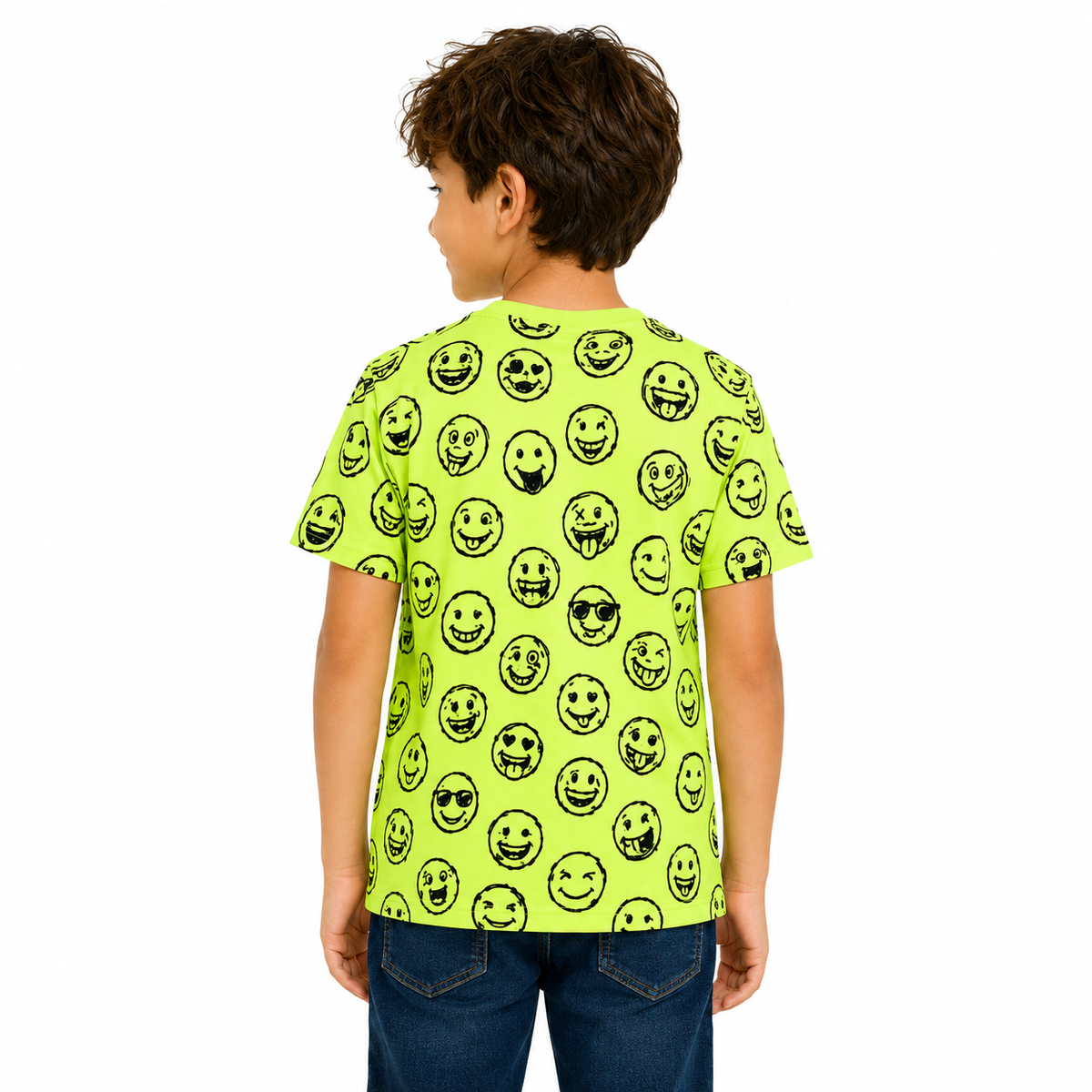 Kids' Green Printed T-shirt
