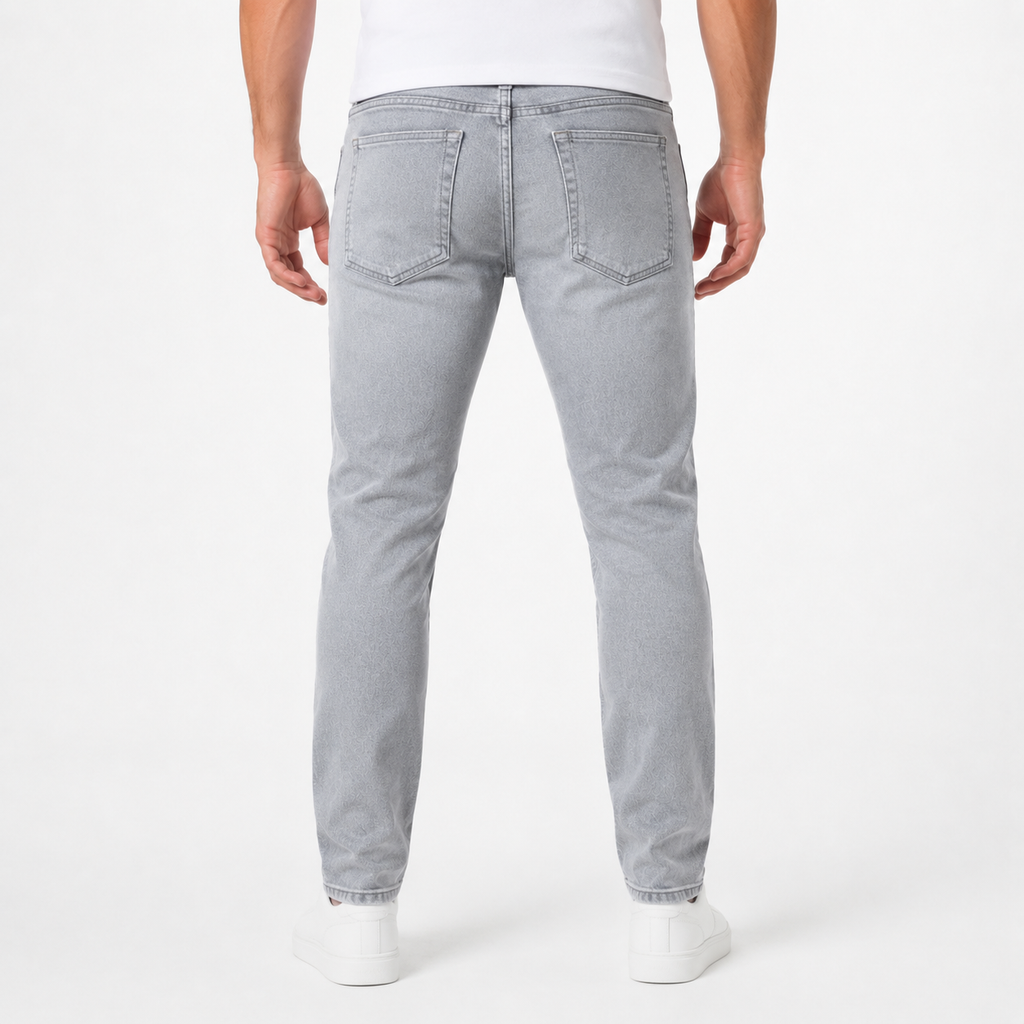 Light Grey Slim-Fit Jeans