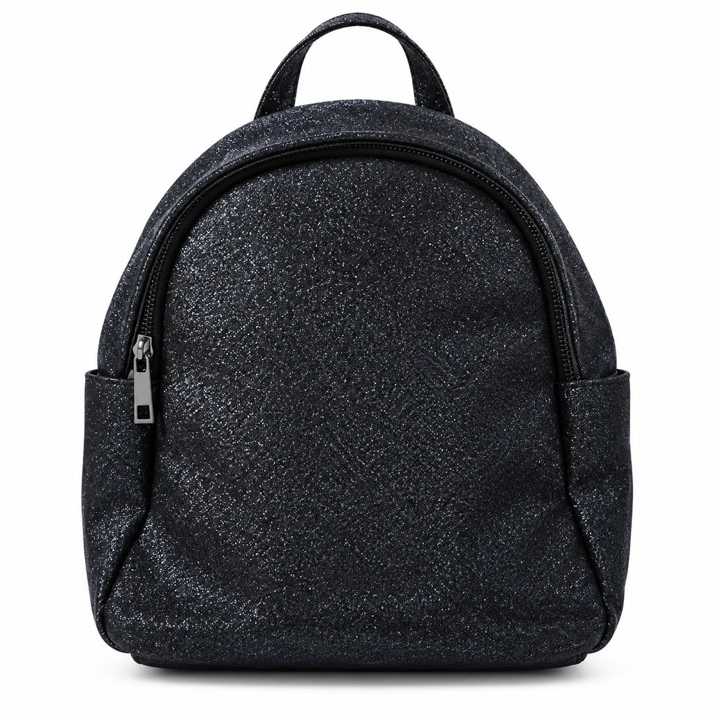 Small Glossy Black Backpack
