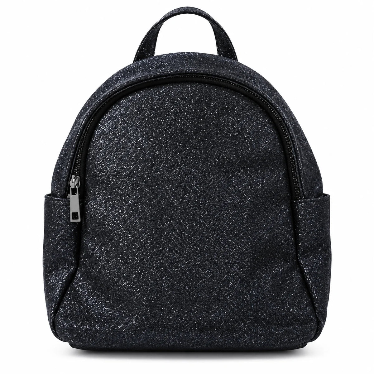 Small Glossy Black Backpack