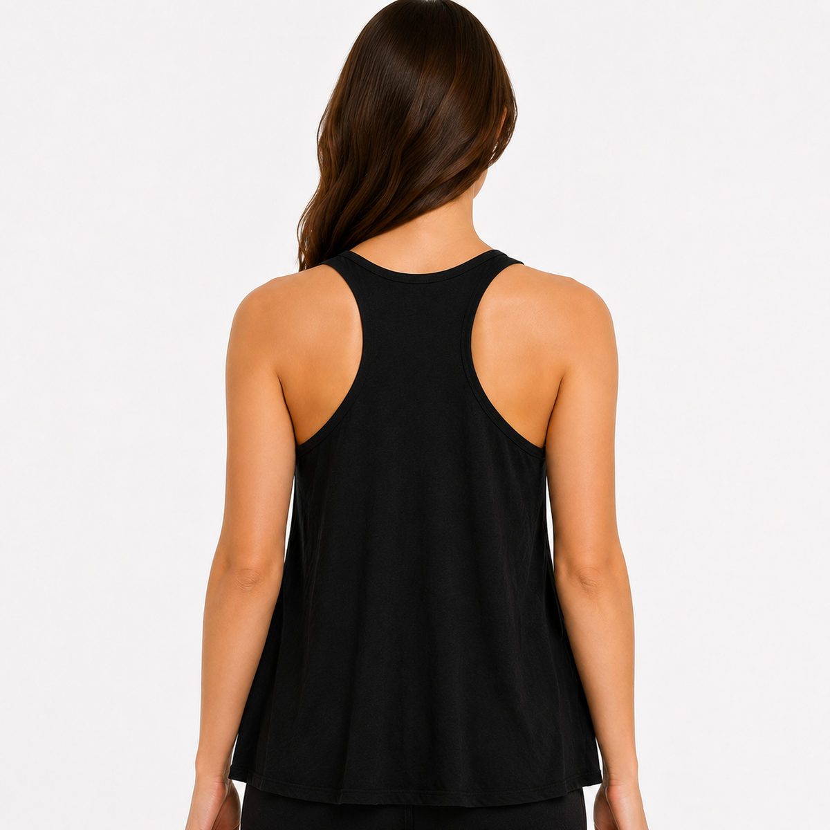 Black Graphic Tank Top