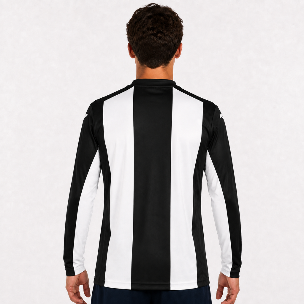 Joma Striped T-Shirt Black and White