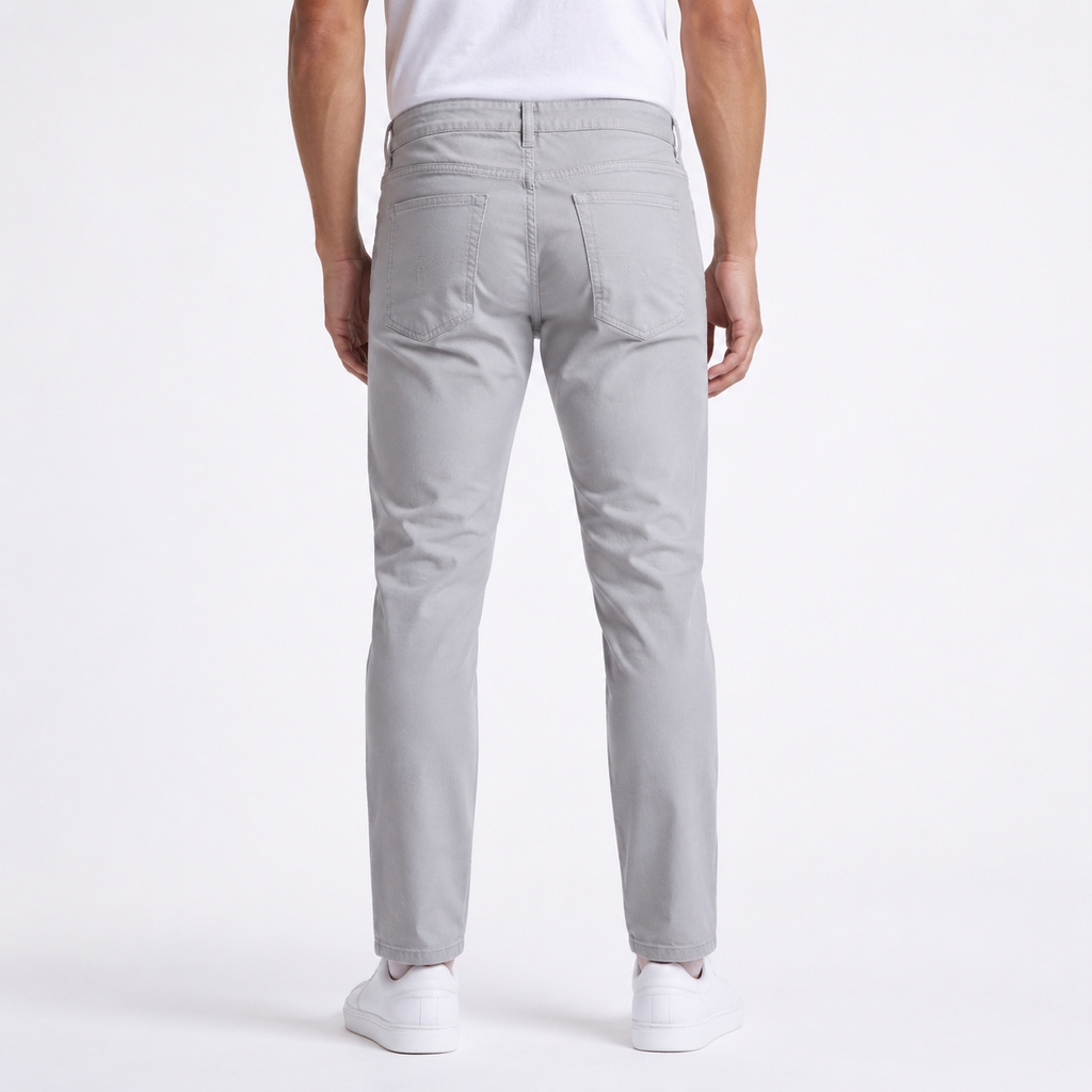 Light Grey Slim-Fit Jeans
