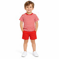 Boys' Red Striped Set