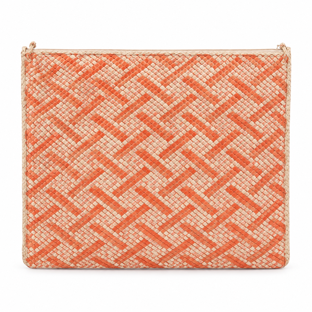 حقيبة نسائية برتقالي بيج