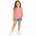Kids' Pink and White Striped T-Shirt