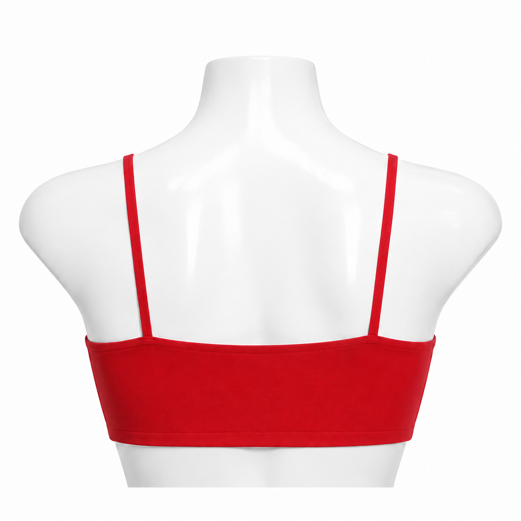 Stylish red sports bra