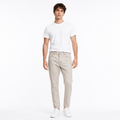 Soft Beige Slim-Fit Jeans