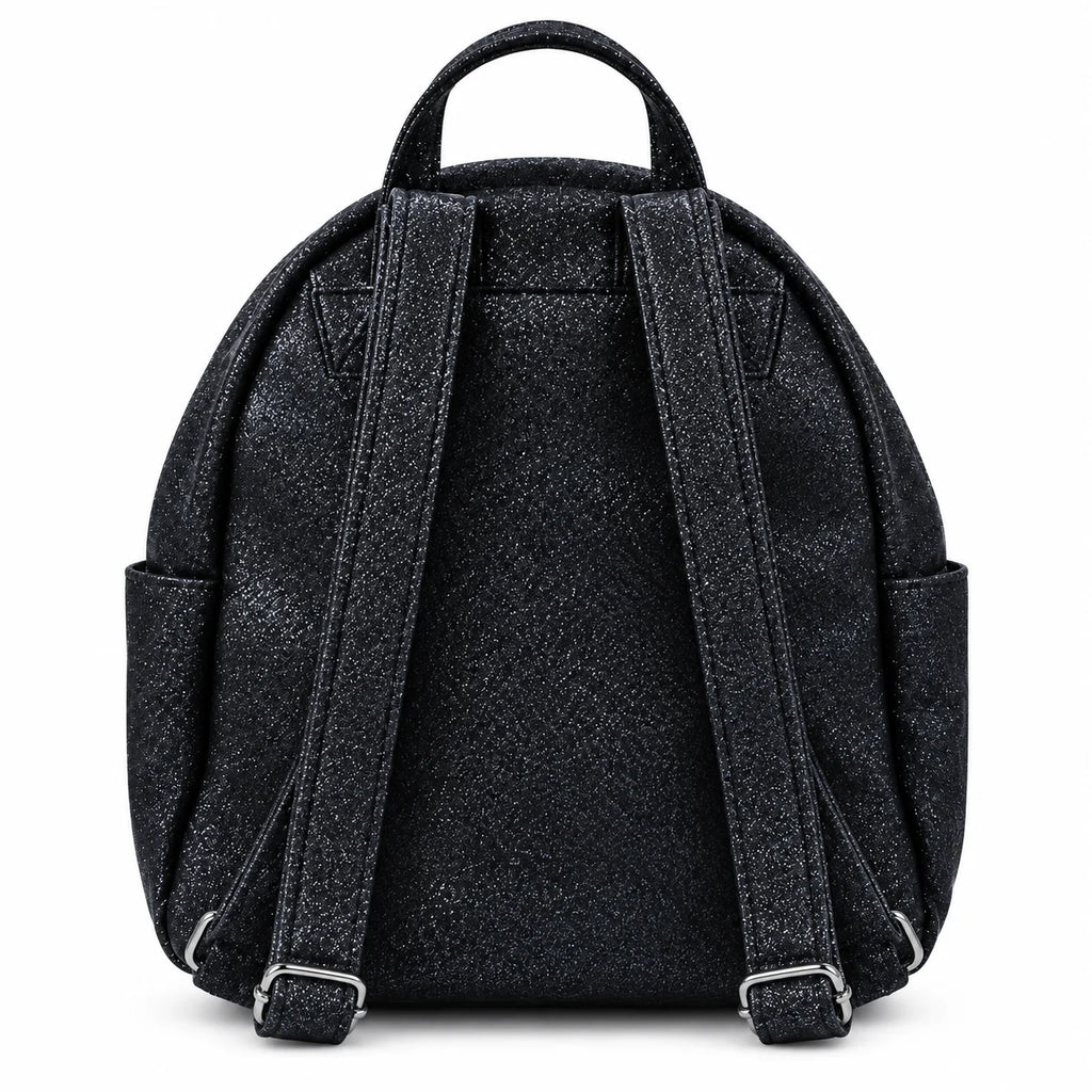 Small Glossy Black Backpack