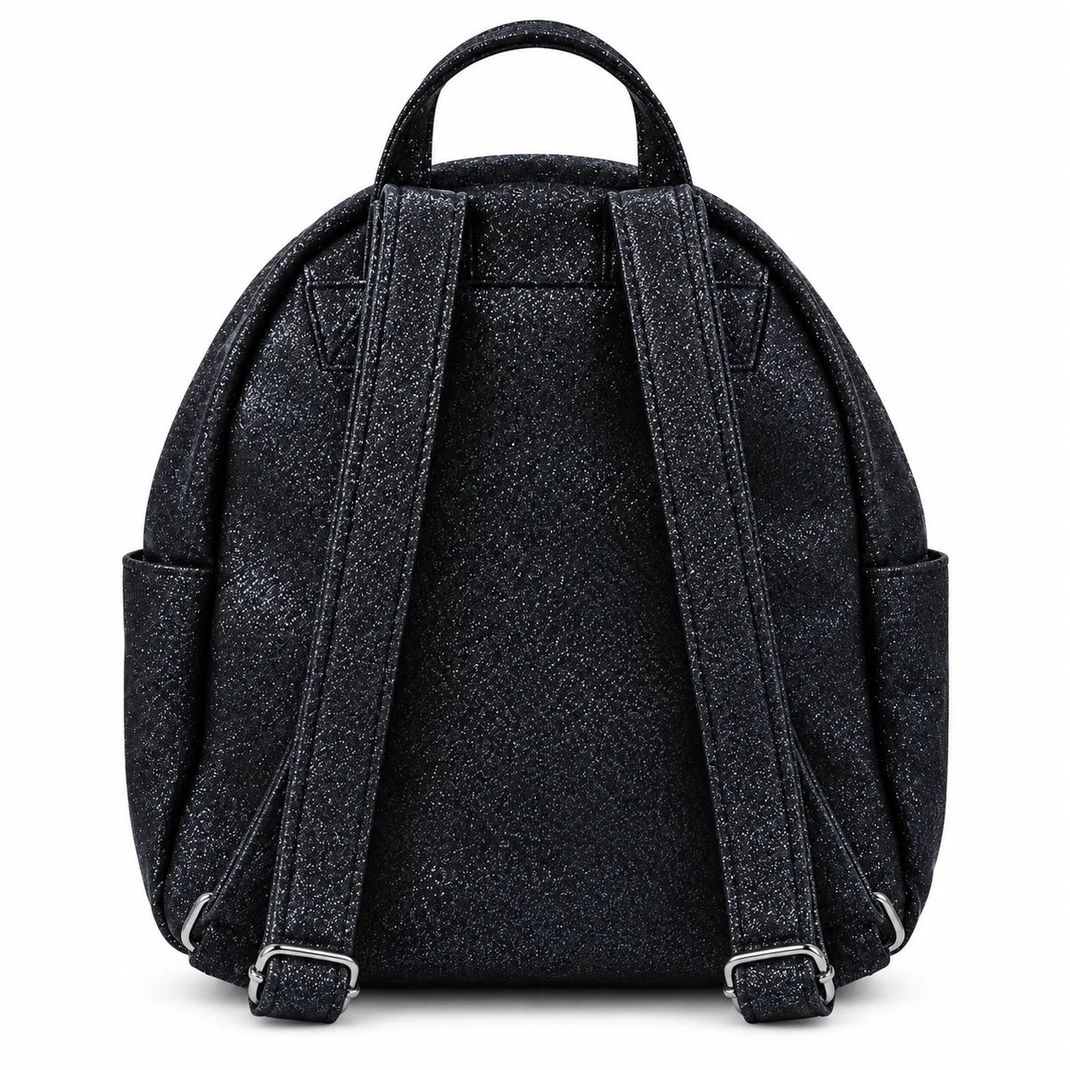 Small Glossy Black Backpack