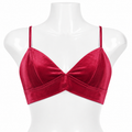Bold Red Velvet Top