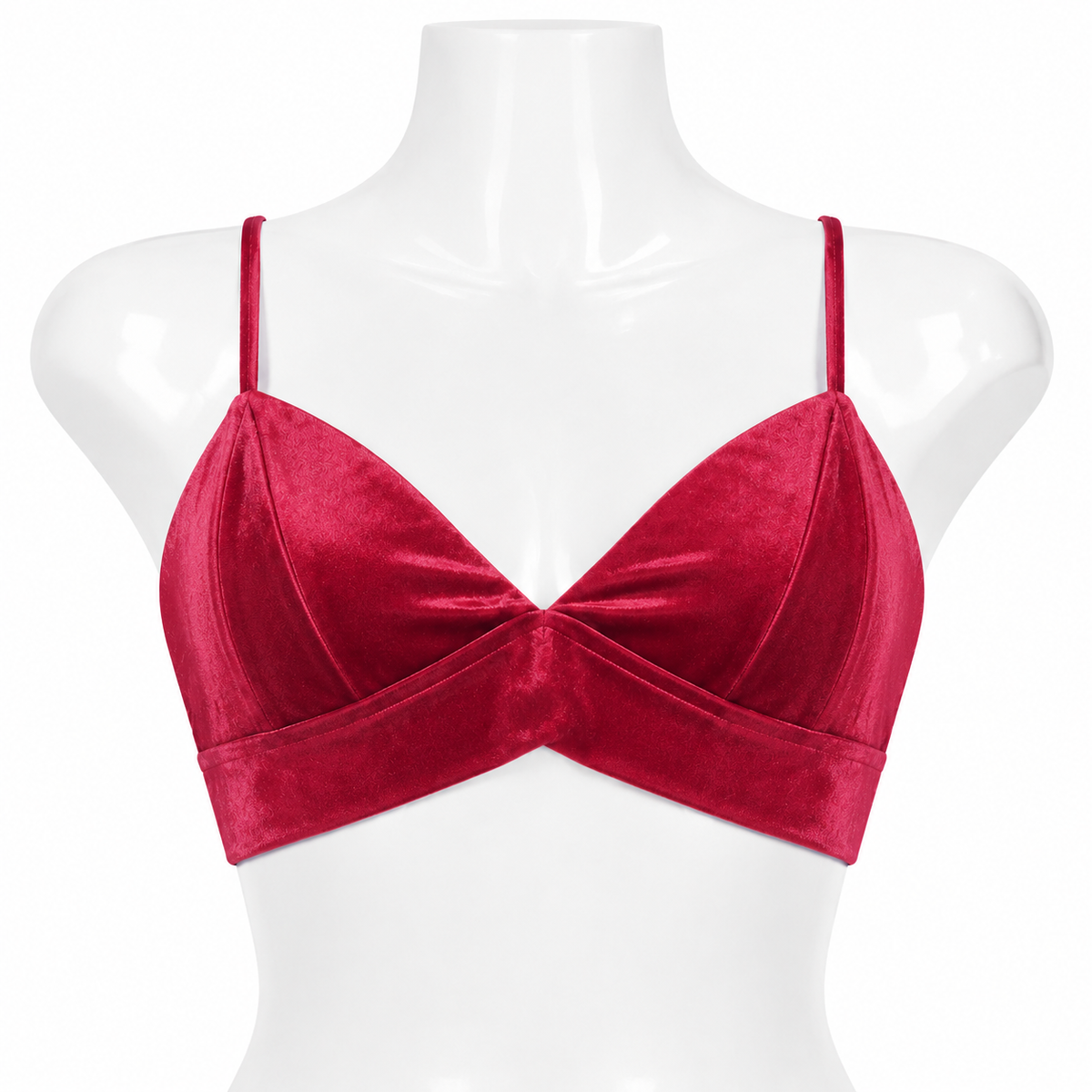 Bold Red Velvet Top