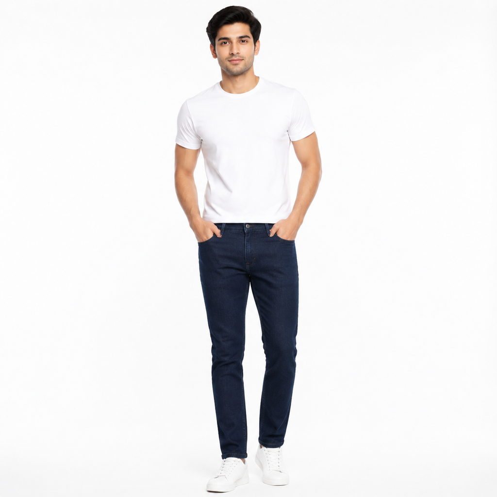Dark Navy Slim-Fit Jeans