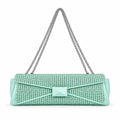 Elegant Mint Studded Shoulder Bag