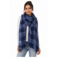 INSIDE Blue Check Scarf