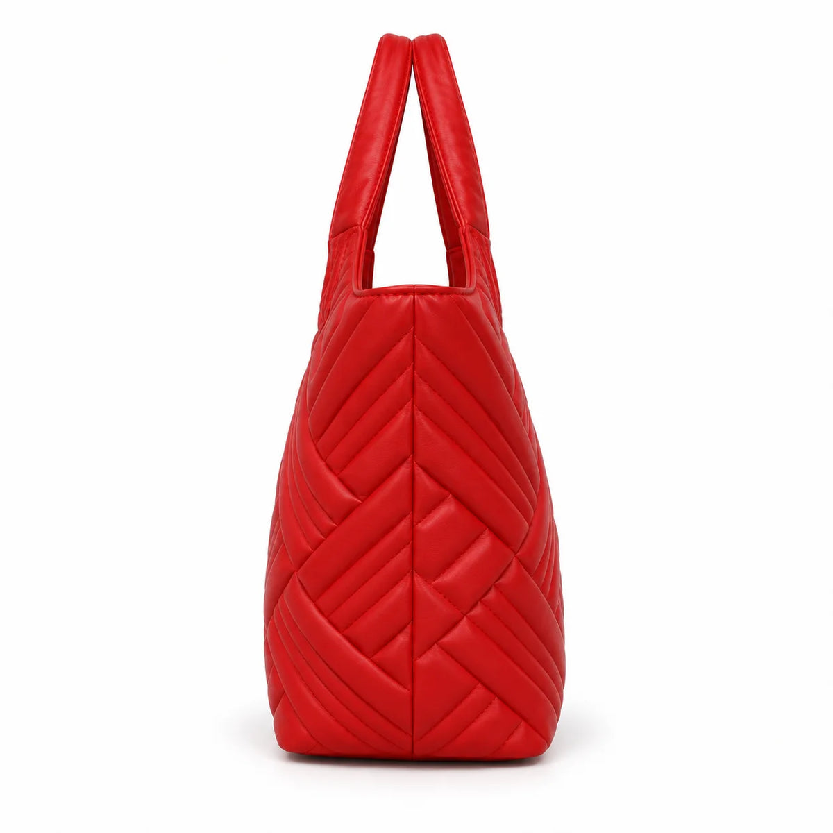 Red Quilted Shoulder Bag